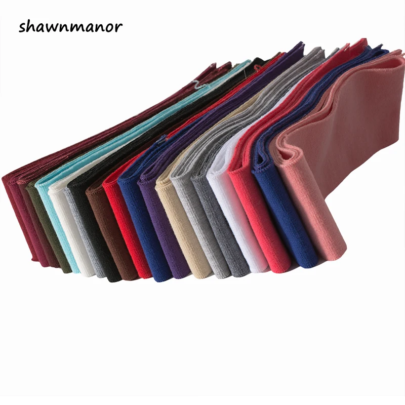 

2PCS 7*80CM High Stretch Polyester Thin Plain knitted Fabric For DIY Cuff Hem Collar Of T-shirt Baseball Clothes Uniforms 9-023