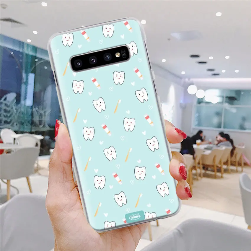 Стоматолог зубов чехол для телефона для samsung Galaxy S10e S10 плюс S7 S8 S9 Plus, Note 8, 9, 10, плюс S10 5G M20 M30 жесткий чехол Coque