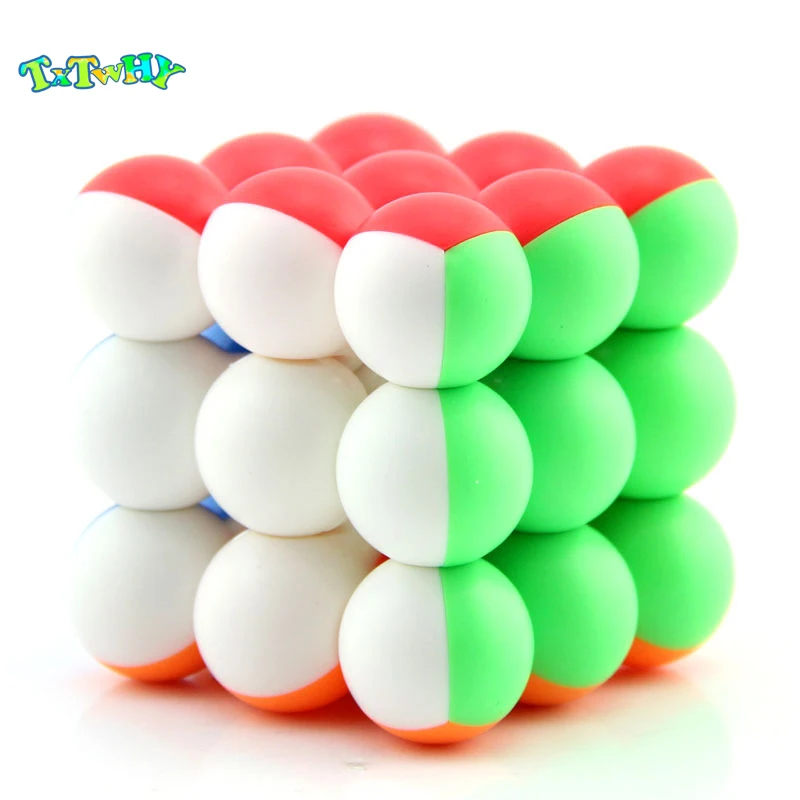 

Original YJ Round Ball 3x3x3 Magic Cube 3 Layer Stickerless Smooth speed cube timer toys for educational toys children