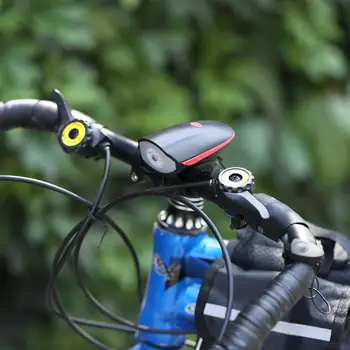 

USB Charging Bike Bell Electric Bike Horn Ultra Bright Light Headlight Cycling Front Lamp Multifunction 120 db Horn Bike Bell