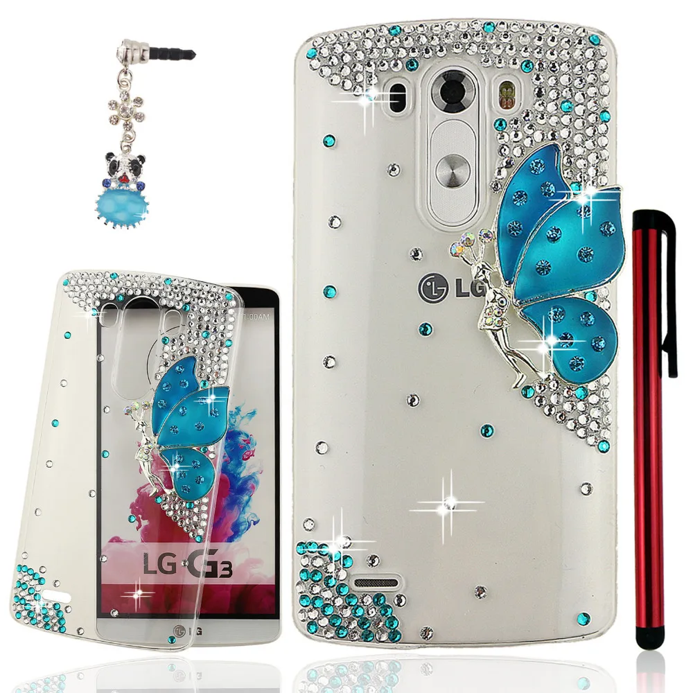 Ancerson 3D handmade blue crystal butterfly girl