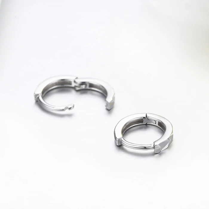 925 Sterling Silver Cut Arrow Mini Loop Huggies Circle Small Hoop Earrings For Women Mens Children Girls Kids Jewelry Aros Artes