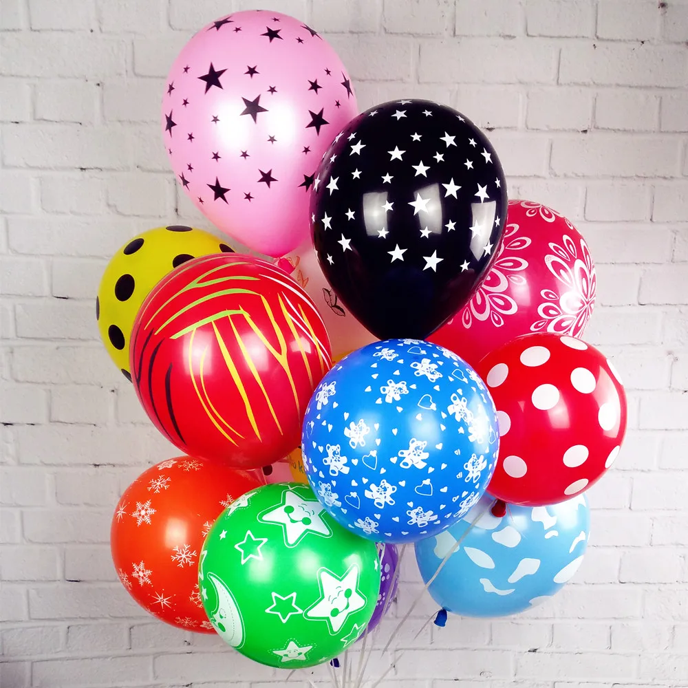 Látex grande romántico globos redondos Decahedron impreso boda celebración de la fiesta del feliz cumpleaños decoración Globo 100 piezas Látex grande romántico globos redondos Decahedron impreso boda celebración de la fiesta del feliz cumpleaños decoración Globo 100 piezas