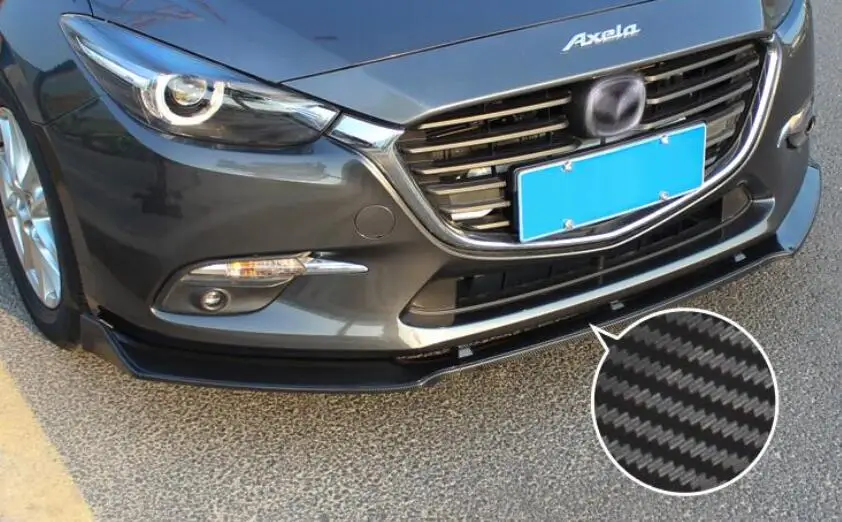 

ABS Car Bumper Front Lip Protector Cover Fits For MAZDA 3 M3 Axela Sedan 2014 2015 2016 2017 2018