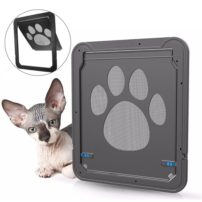 37x42cm-Large-Medium-Dog-Cat-Pet-Door-Screen-Window-ABS-Magnetic-Auto-Lock-Flaps_5_800x800