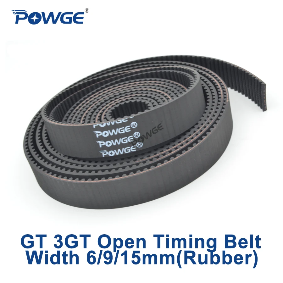Buy POWGE GT 3GT Open synchronous Timing belt width 6