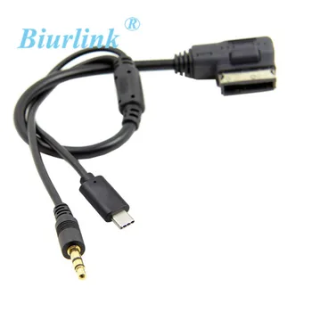 

Android Micro USB Plug 3.5MM Aux Jack Cable Adaptor for VW Audi A6 A8 A4 A7 R7 S5 Q3 Q5 Q7