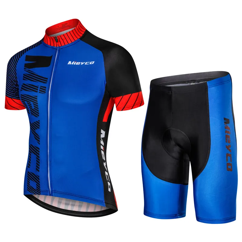 Men/'s Cycling Jersey Short Sleeve Sets Quick Dry Bike Shirts Road Bicycle Shorts