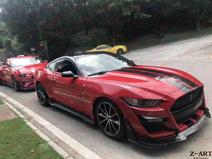 Z-ART GT500 передний бампер для Ford Mustang модифицированный Комплект кузова Ford Mustang Комплект кузова GT500 Комплект кузова для Mustang