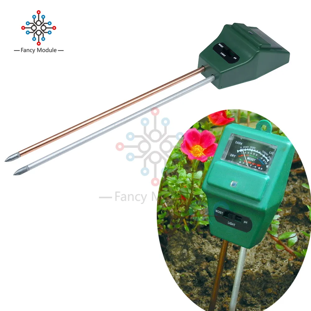3 In 1 Boden Analyse Tester Gartenarbeit Detektor Hygrometer Saure