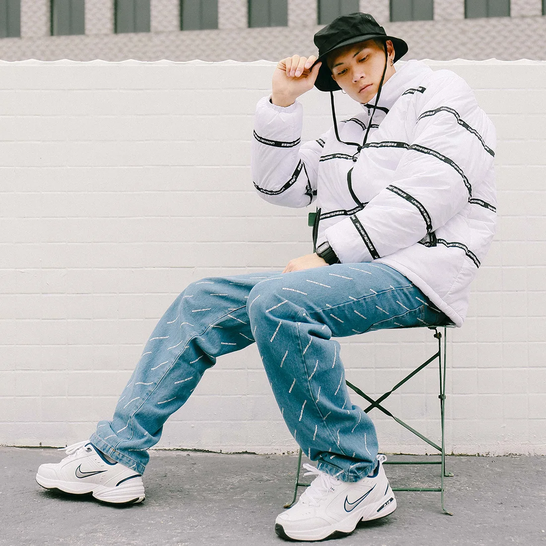 Aelfric Letter Printing Straight Trousers Loose Fashion Casual Jeans Hip Hop High Street Couple Denim Pants 2019 Spring Summer
