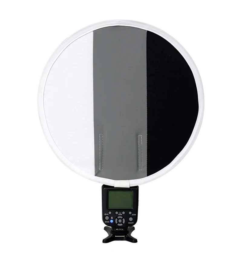 31cm Mini Portable Round Studio Softbox Photography Flash Diffuser Softbox for Flash Speedlite White Balance Card Board Flash Diffuser Soft box (1)