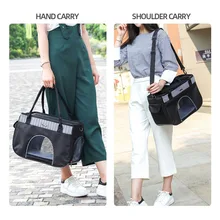 Черная Дорожная переноска для кошек сумка для собак маленькие сумки для собак портативная переноска для животных для кошек собак аксессуары для домашних животных