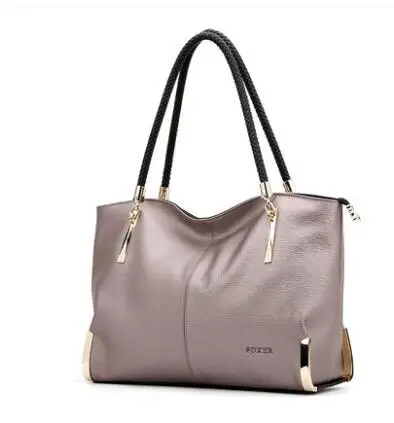 FOXER2018 Высококачественная модная Роскошная брендовая новая сумка на плечо повседневные сумки кожаная Дамская ручная пассажирская сумка - Цвет: Gray