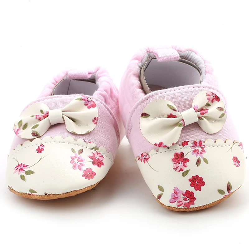 

[simfamily]Infant Crib Shoes Anti Slip Soft Sole Baby Toddler Shoe First Walkers 0-18 Months simfamily shoes