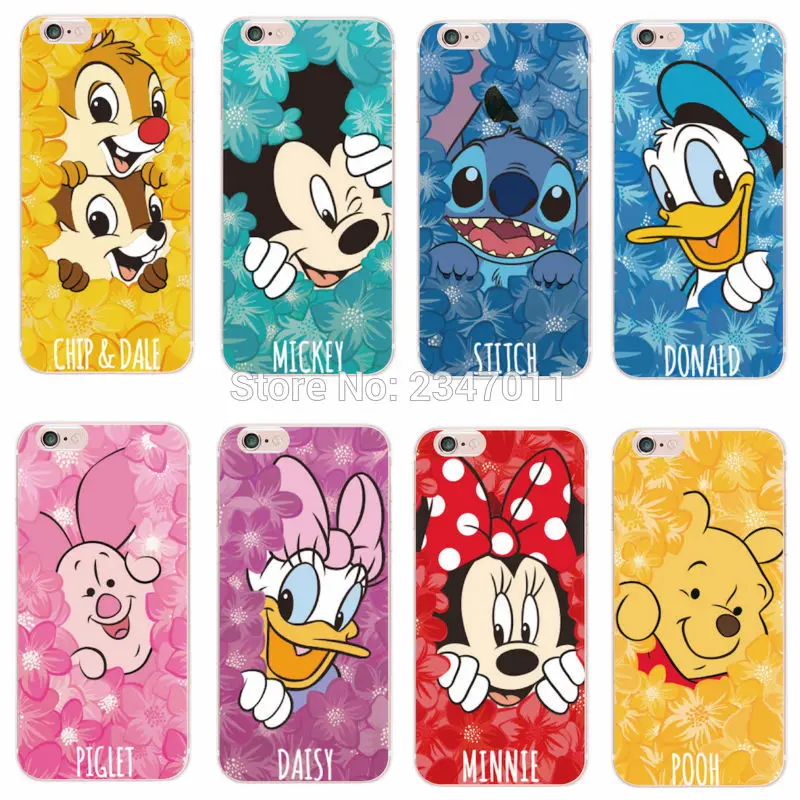 For iPhone 5 6 7 S Plus 8 8Plus X Samsung Minnie Mickey