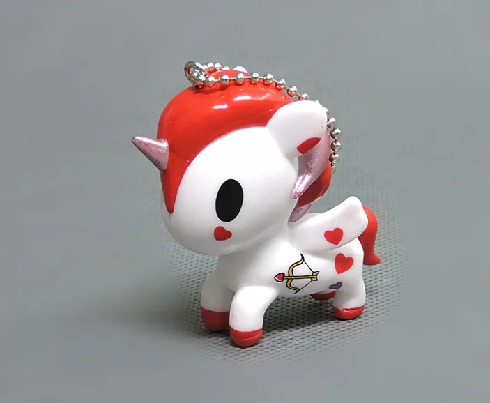 1 шт. 7 см Радуга Tokidoki Единорог Русалка фигурка кукла мини японский мультфильм Девушки Коллекция kawaii лошадь игрушка d10 - Цвет: Gray