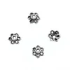 WYSIWYG 100pcs 5x5mm Beads Cap Bead End Caps Findings Hollow Flower Metal Charms Bead Caps For Jewelry Making ► Photo 2/6