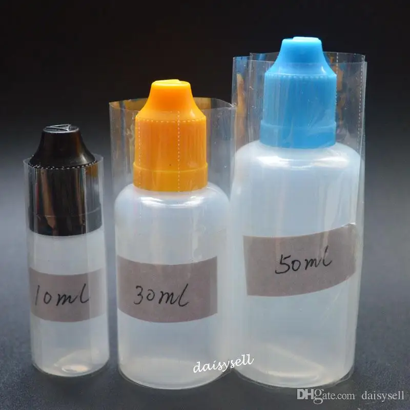 Clear PVC Heat Shrink Wrap Film for 10ml 15ml 20ml 30ml 50ml E Liquid