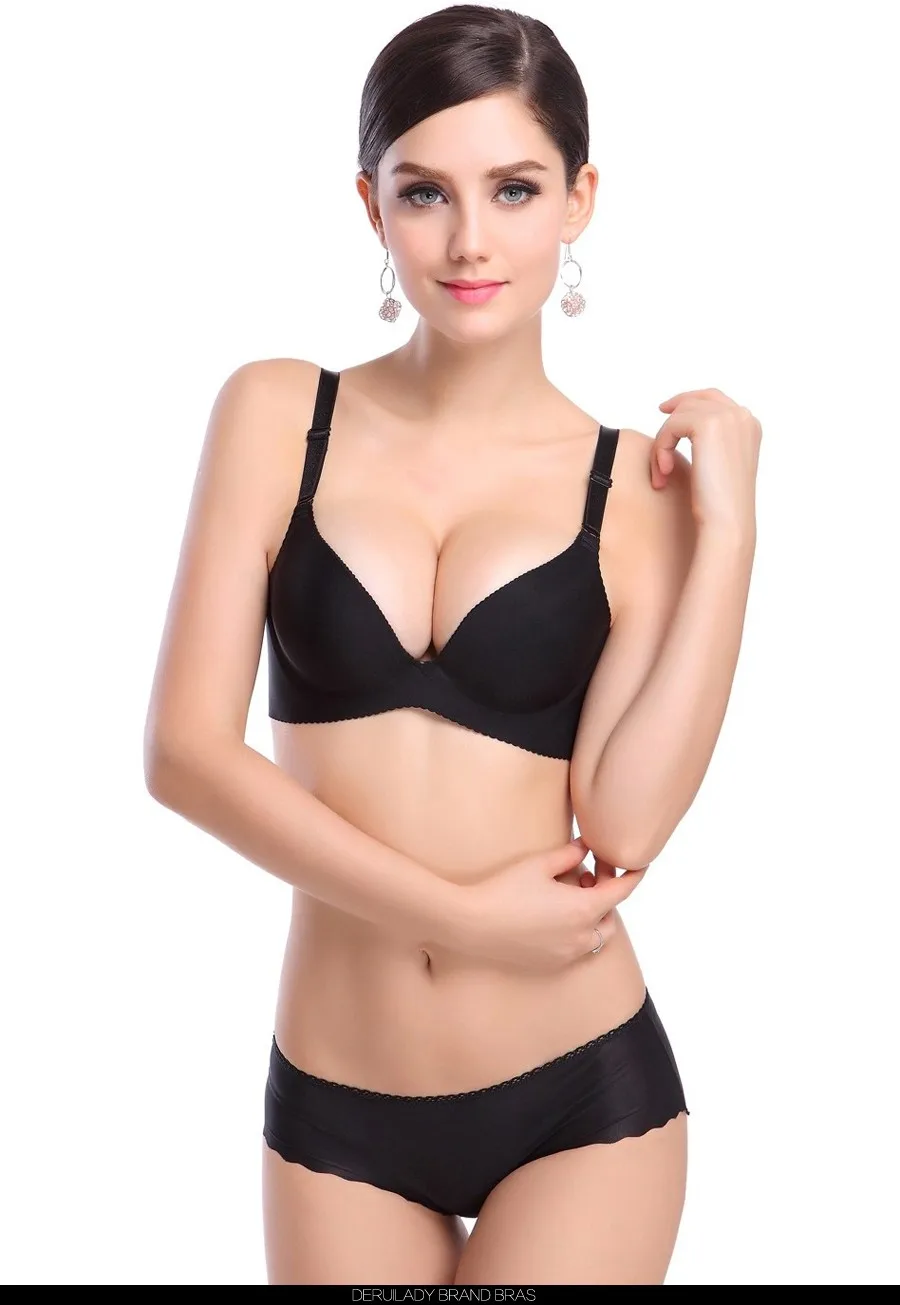 DeRuiLaDy New Sexy Seamless Bra Gather Adjustable Women Bra Seamless Underwear Push Up Bra Brand Support Wholesale Free Shipping 15