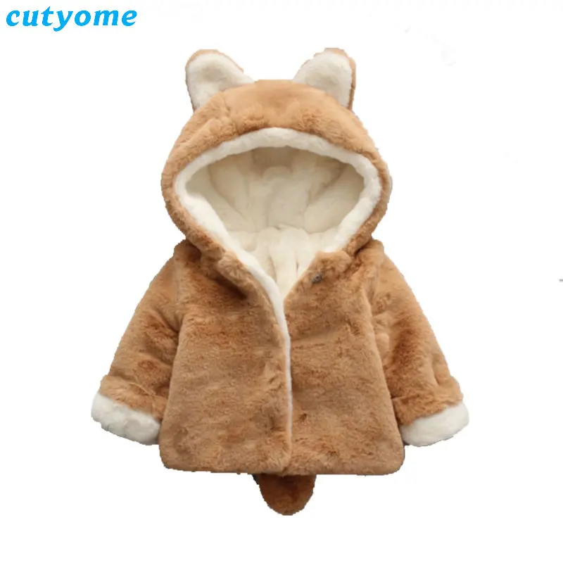 Aliexpress.com : Buy Baby Boys Girls Fleece Coat Warm Winter Kids Faur ...