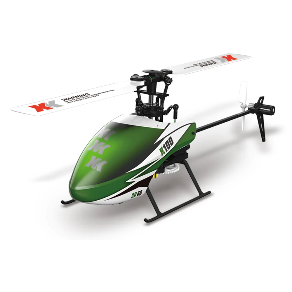 XK K100 6CH Flybarless Single Blade Helicopter 3D 6G Mode Change RTF RC