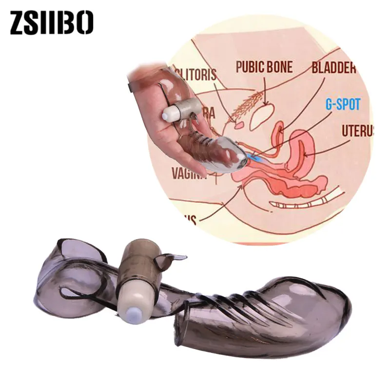 Thread sleeve for finger Silicone G spot stimulating Vibrators Female adult toy G point massager is popular for easy carrying