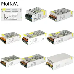 Питание DC 12 V 1A 2A 3A 5A 10A 12A 15A 20A 30A 40A трансформатор для освещения Светодиодные ленты свет переключения драйвер адаптера питания