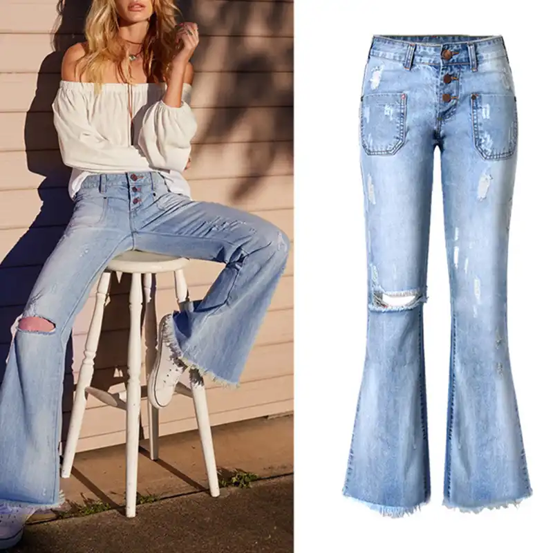 trendy denim jeans