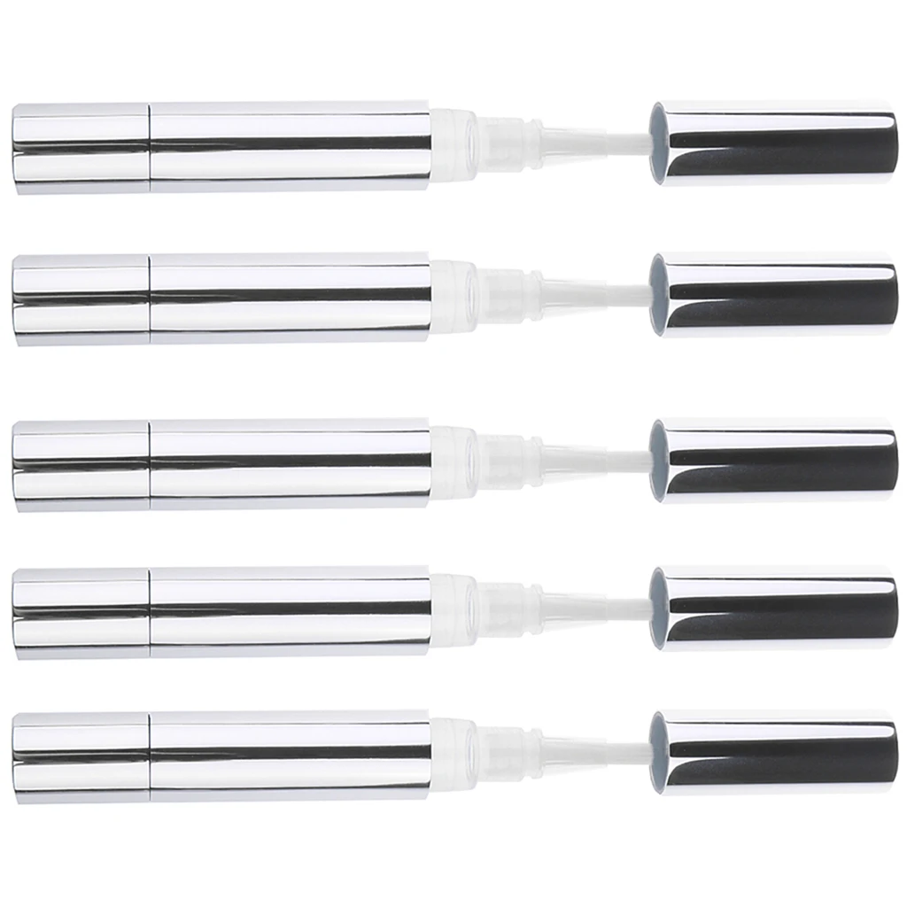 3 Colors 5 Pieces 5ml Travel Empty Twist Pen Makeup Travel DIY Bottle Cosmetic Container Tube Nail Tool