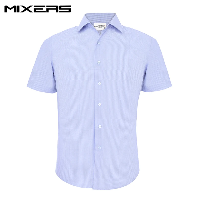 

2018 New Arrival Breathable Cotton Men Shirt Short Sleeve Fashion Plaid Dress Shirts Men Brand Casual Shirt Male Summer Clothes