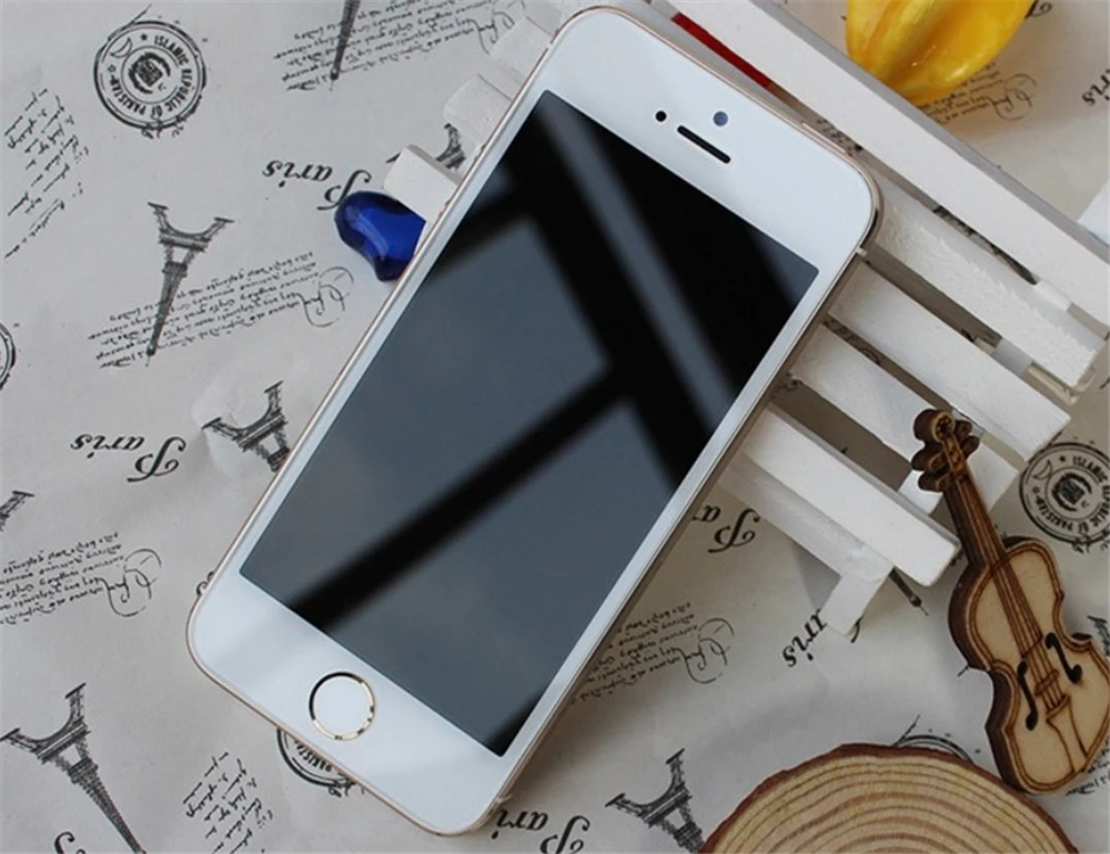 Разблокированный смартфон Apple iPhone 5S 4," 640x1136px двухъядерный 64 Гб ПЗУ IOS gps Bluetooth мобильный телефон