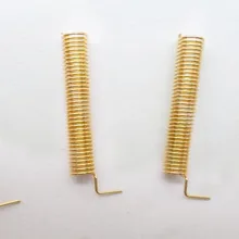 100 шт./лот 315 МГц 27 мм спиральная антенна позолоченная медная сварочная антенна SW315-TH23