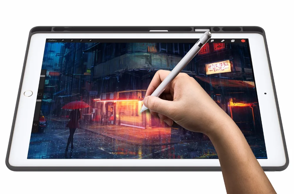 Чехол MoKo для iPad Pro 12,9 / с держателем карандаша Apple-тонкий легкий смарт-чехол с подставкой и функцией автоматического пробуждения