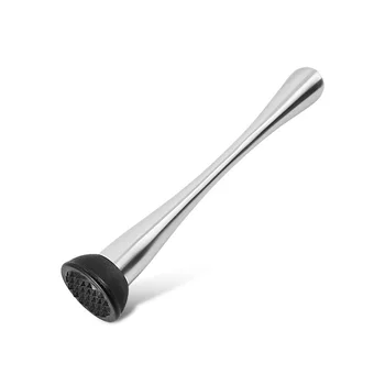 

2pcs Stainless Steel Ice Muddler Stirring Spoon Long Handle Stick Cocktail Stirrer Muddler Barware Fruit Crusher Bar Tool