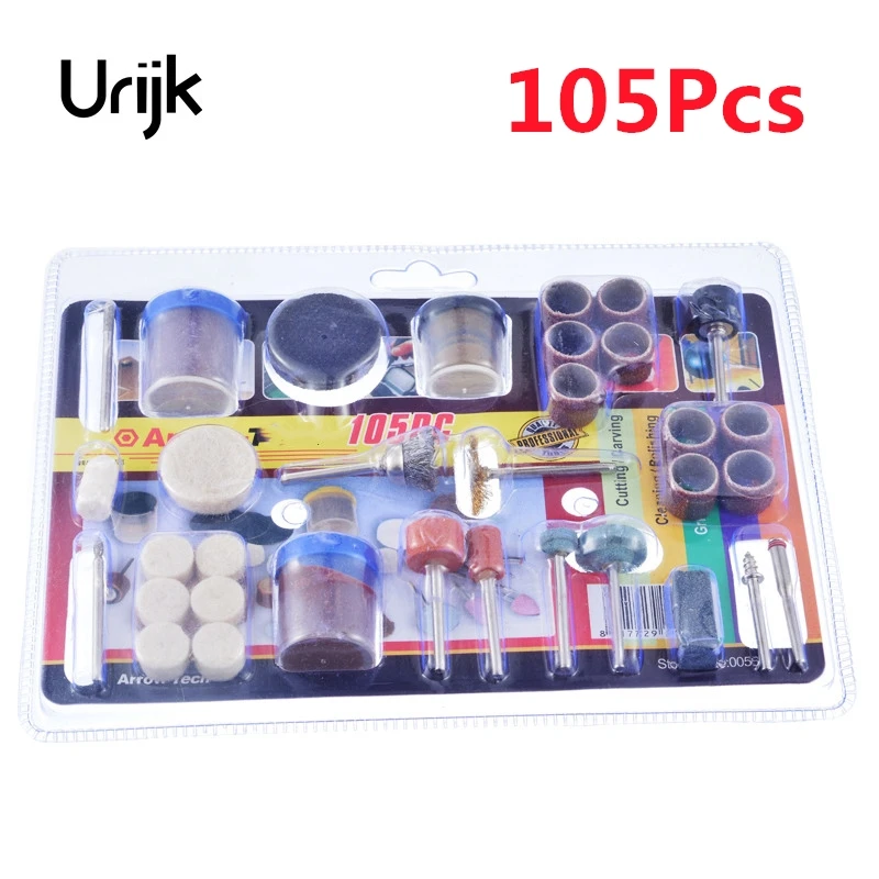 

Urijk 105Pcs/set Grinding Polishing Kit Drill Hole Carving Machine DIY Tools Electrical Accessories Abrasive Hand Tools Set