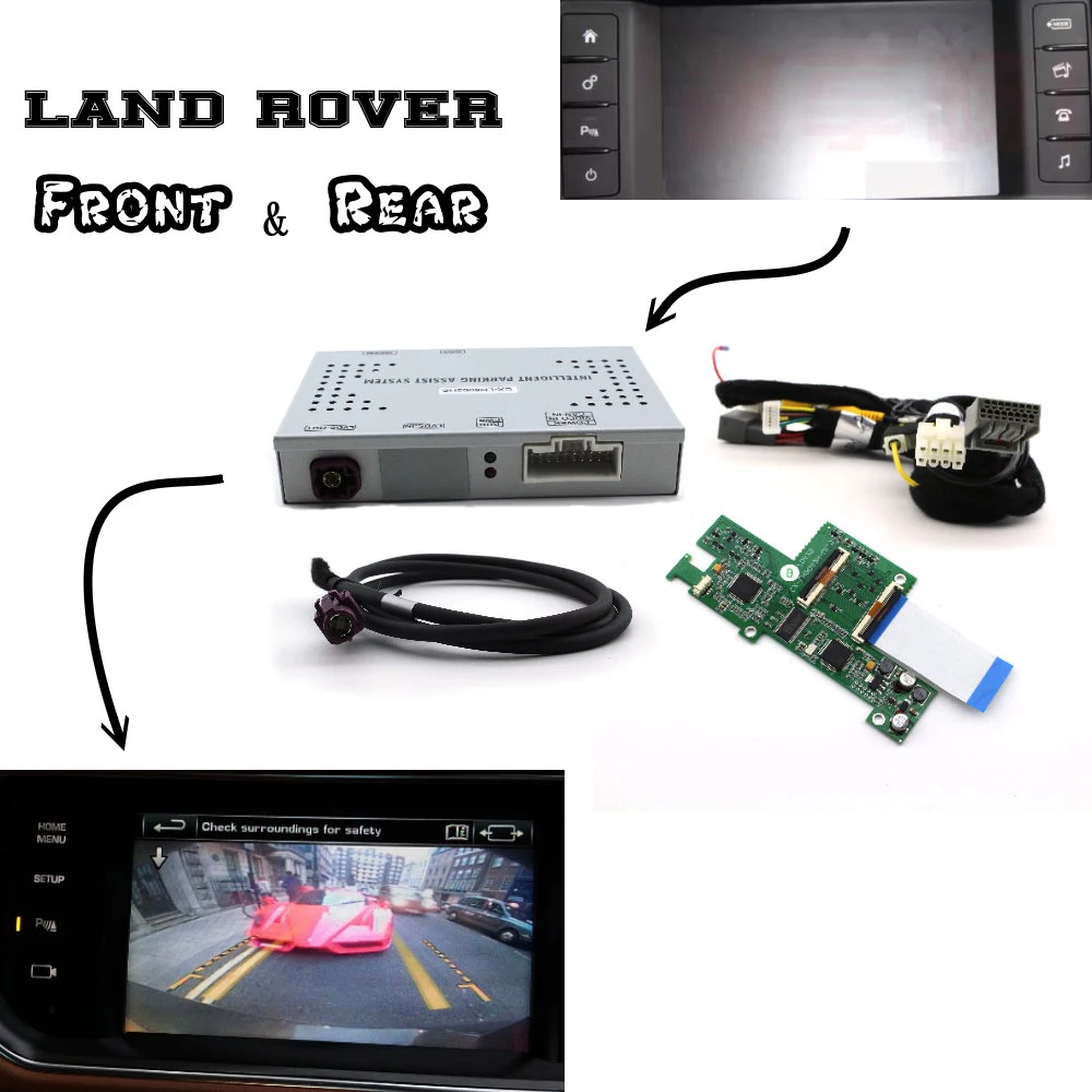 Интерфейс задней камеры для Land Rover Park Assist Bakcup улучшен для Range Rover sport Velar Evoque Discovery 4 5 Sport