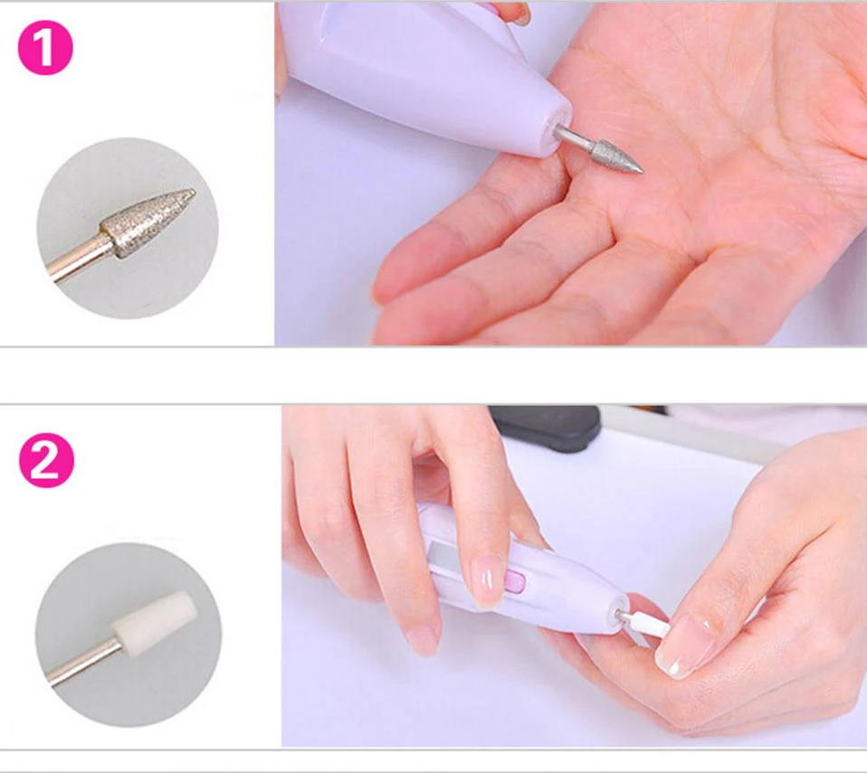 Electric Nail Drill Portable Nail Art Nail Drill Machine Professional Apparatus For Manicure Machine Bits Set Cutters For Tools (3)