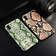 Funda de teléfono de lujo con textura de piel de serpiente y Leopardo de cocodrilo para iphone SE SE2 11 Pro Xs MAX XR X 8 6s 7 plus