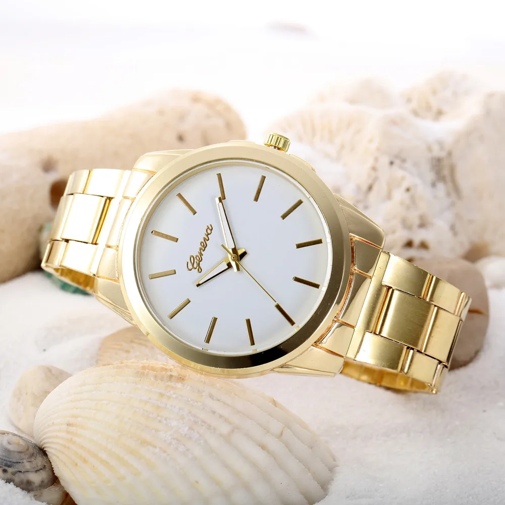 

Luxury Stainless Steel Men's Bracelet Watches Women Colored Dial Analog Quartz Watch Unisex Female Clock Geneva Wrist Watch #N