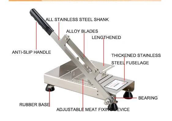 Ручная ломтерезка для мяса bone saw торт Бисквит ветчина роллы из баранины жира резак инструмент для мясника легко использовать и чистить
