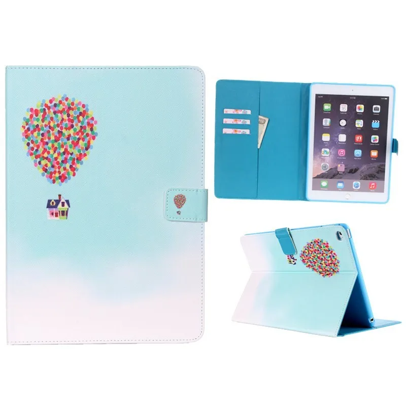 Case for iPad Air 2 PU Leather +Silicone Luxury Colorful Cute Tablet Stand Wallet Flip Cover Cases for iPad Air 2  iPad 6 9.7  (4)