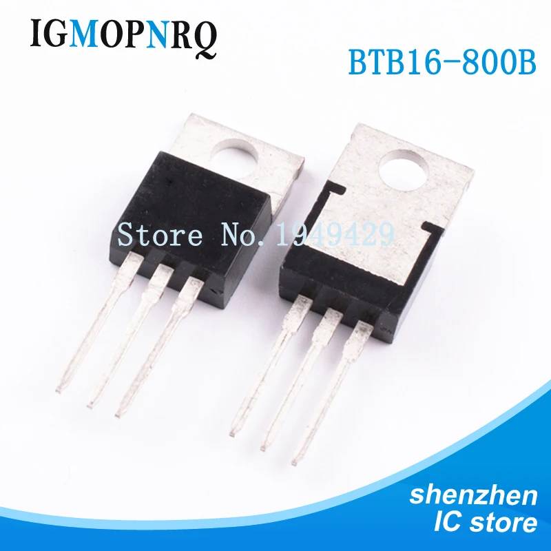 10 шт. BTB16-800B BTB16-800 BTB016 Triacs 16 А 800 в TO-220 Новинка | Электронные компоненты и