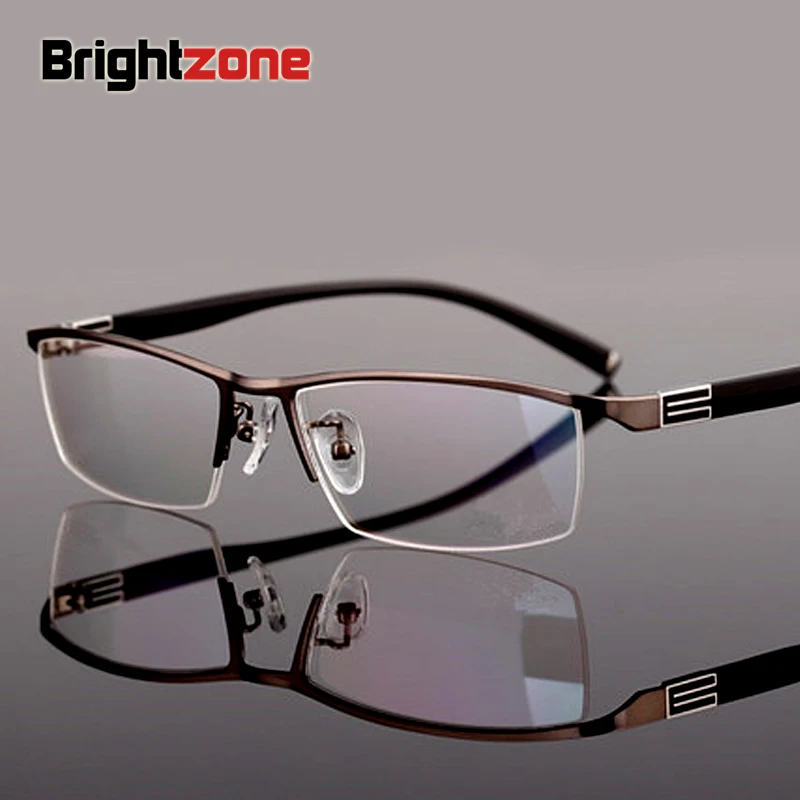 Модные высококачественные стильные очки для чтения, новые очки для дальнозоркости, полуобода, одиночные очки для зрения для мужчин, оптическая оправа для дальнозоркости