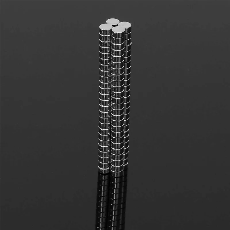 

400pcs 2mm x 1mm Rare Earth Neodymium Magnets N50 Permanent Circular Great for Do-It-Yourself Projects Sticking Notes on fridge