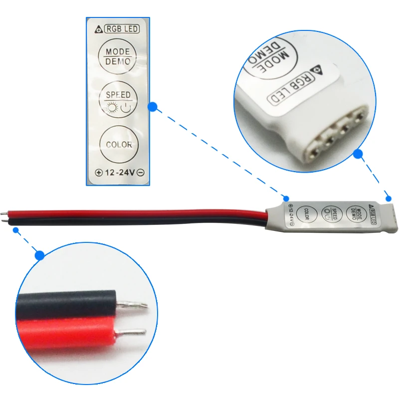 20pcs-DC12V-24V-RGB-Led-Controller-Mini-Slim-3-keys-6A-3-Way-Channel-to-Control (1)