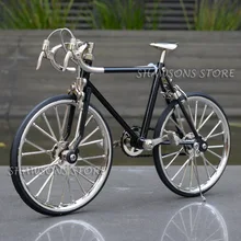 Diecast modelo brinquedos 1:10 corrida bicicleta réplica miniatura coleções