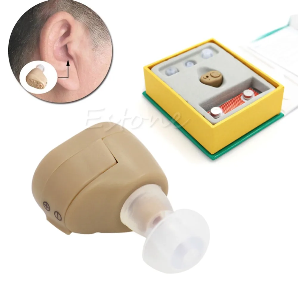 

1 Set AXON K-86 In Ear Digital Hearing Aid Sound Amplifier Adjustable 3 Size Earplugs