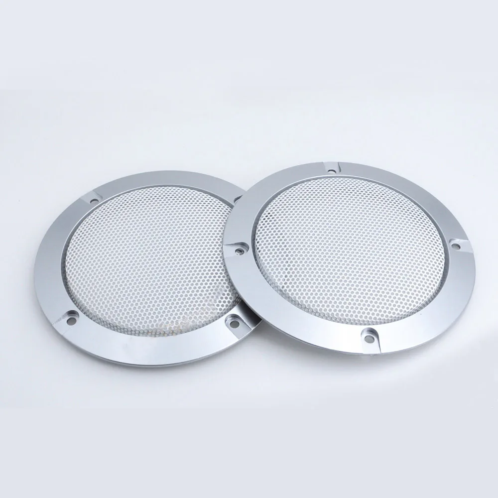2pcs 8/"inch White Speaker grille Protective cover Decorative circle Dust Net