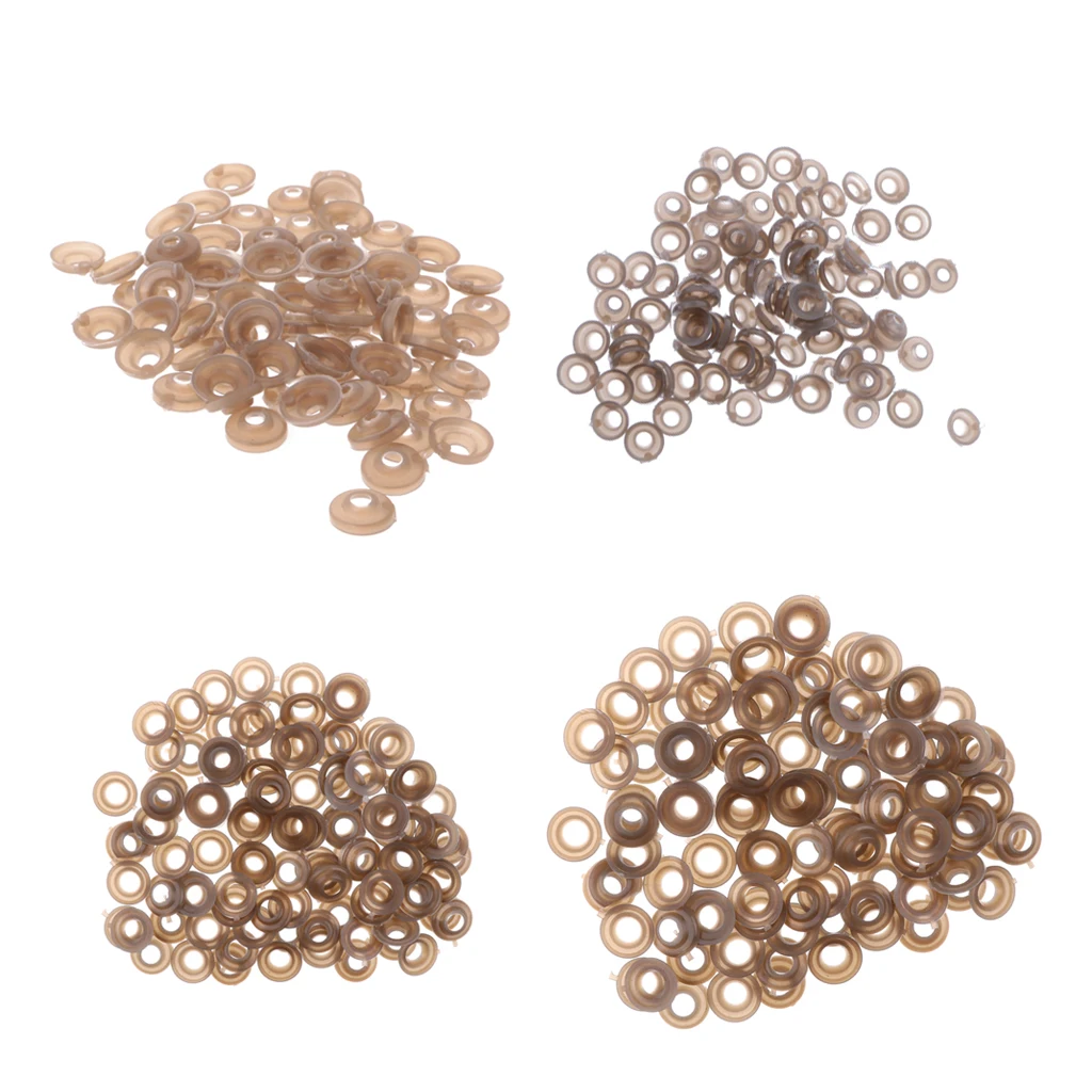 400 Pieces 9/11/15/20mm Plastic Safety Eyes Nose Washer BACK For Bear Doll DIY Craft DIY Apparel Sewing Craft Supplies